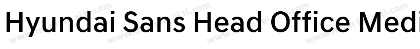 Hyundai Sans Head Office Medium字体转换